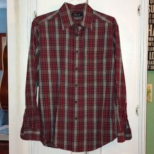 Plaid flannel shirt 100% cotton